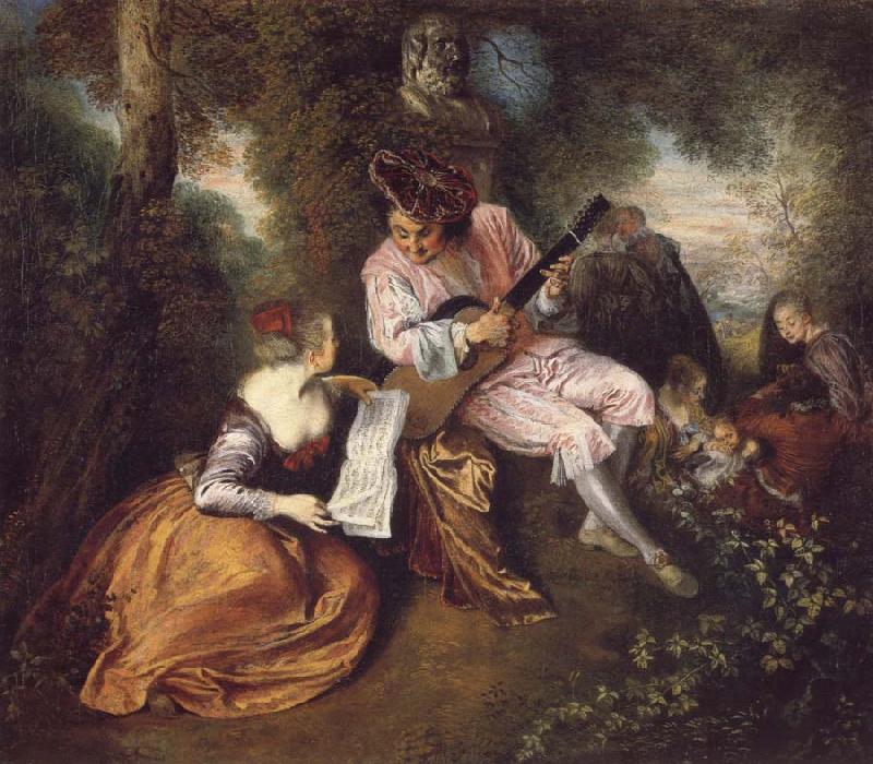 Jean-Antoine Watteau The Scale of Love Germany oil painting art
